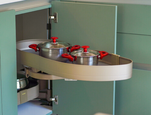 Sage Green Kitchen Revolving Saucer